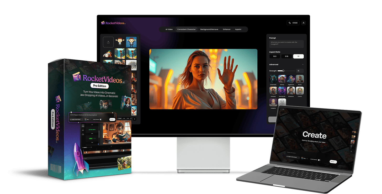 RocketVideos.pro review – dashboard screenshot